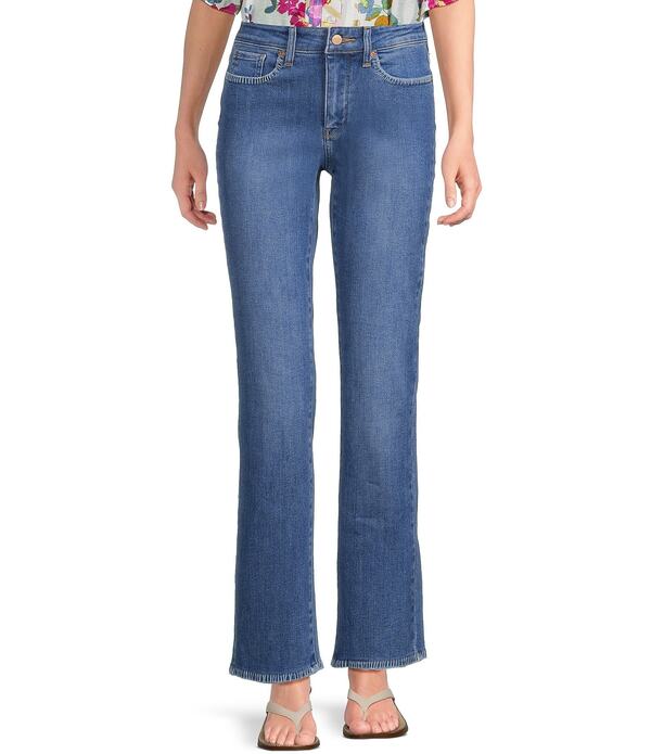 エヌワイディージェイ レディース ボトムス ジーンズズボン下 引っ切りない アンクル デニム NYDJ Marilyn Stretch Denimid Rise Straight Leg Anklength Jeans Blue Paradise 青碧
