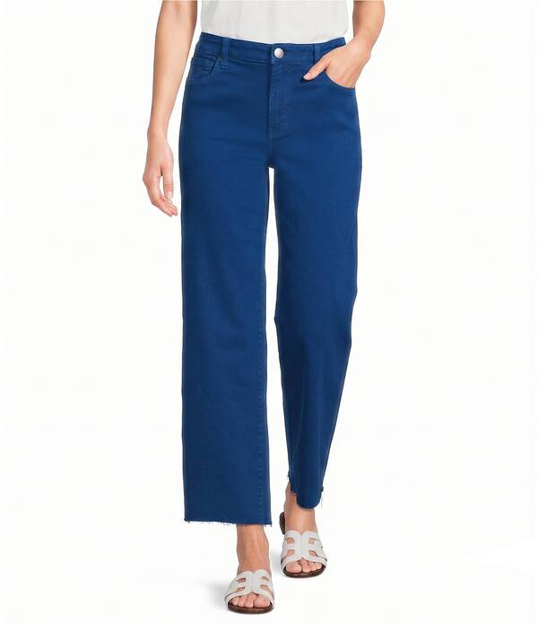 カットフロムザクロス レディース ボトムス ジーンズズボン下 ワイドレッグ アンクル デニム KUT from the Kloth Charlotte Denim High Rise Wide Leg Anklength Jeansapphire サファイア
