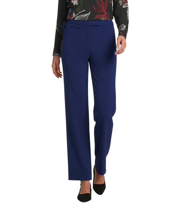 インベストメンツ レディース ボトムス カジュアルパンツ ストレート Investments 5TH AVE Fit Straight Leg Tummy Control Pants Blue Depths ブルー|ReVida 店
