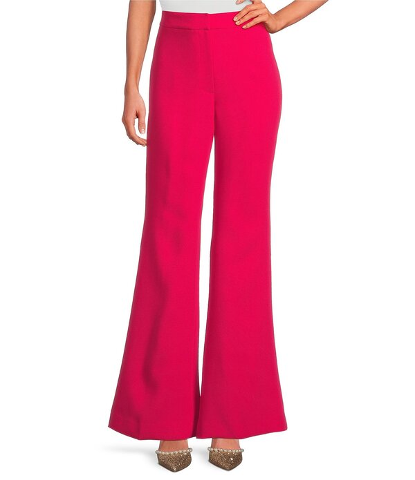 マルケッサ レディース ボトムス 心地よいズボン下 縮緬 太陽フレア Muse by Marchesa Coordinating Rosalie Stretch Crepe Flare Leg Pants Cerise