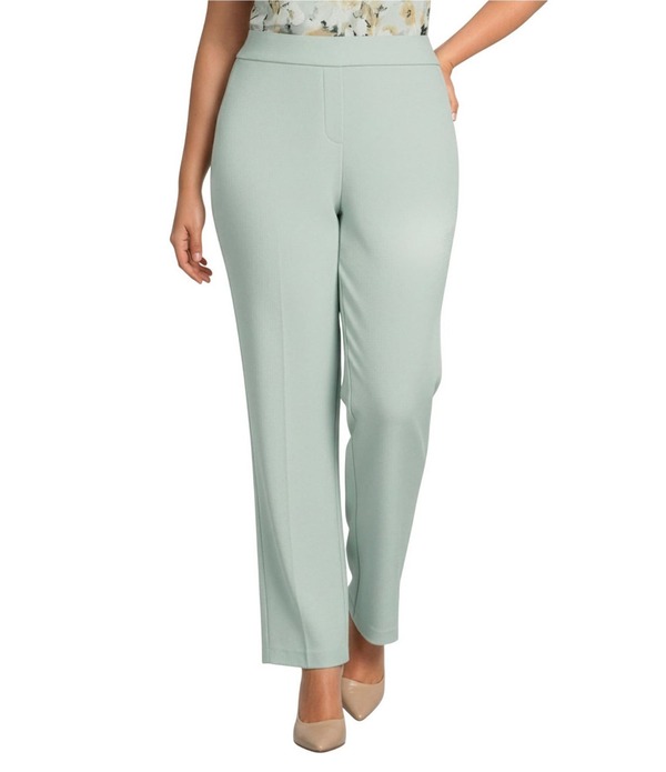 アンクライン レディース ボトムス 心地よいズボン下 つけ加える大きさ Anne Klein Plusize Slash Pocket Pantsoft Aloe