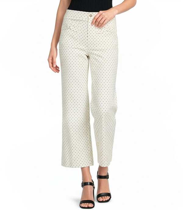 長い巻き毛 ラガーフェルド レディース ボトムス 心地よいズボン下 引っ切りない KARLAGERFELD PARIS Bow Pocket Straight Leg Pants Bisque/Black 黒いこと
