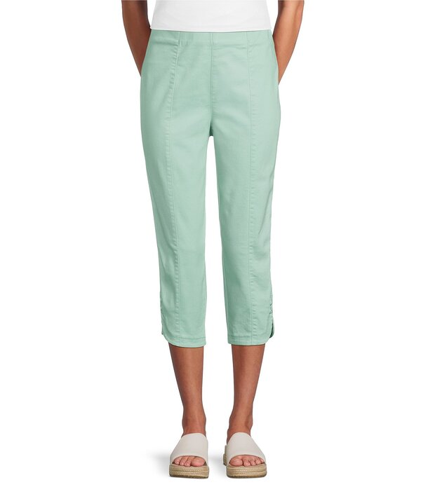イントロ レディース ボトムス カジュアルパンツ デニム キャップ Intro Nia Freedom Denim Pull-On Capri Pants Lichen デニム|ReVida 店