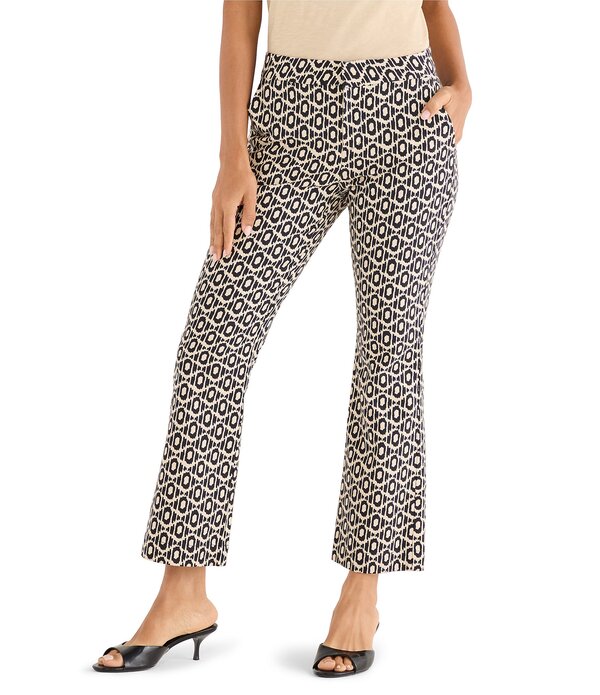 ニックアンドゾー レディース ボトムス 心地好いズボン下 ブーツ NIC + ZOE Coordinating Lacy Diamonds Plaza Demi Boot Pants Black Multi 黒いこと
