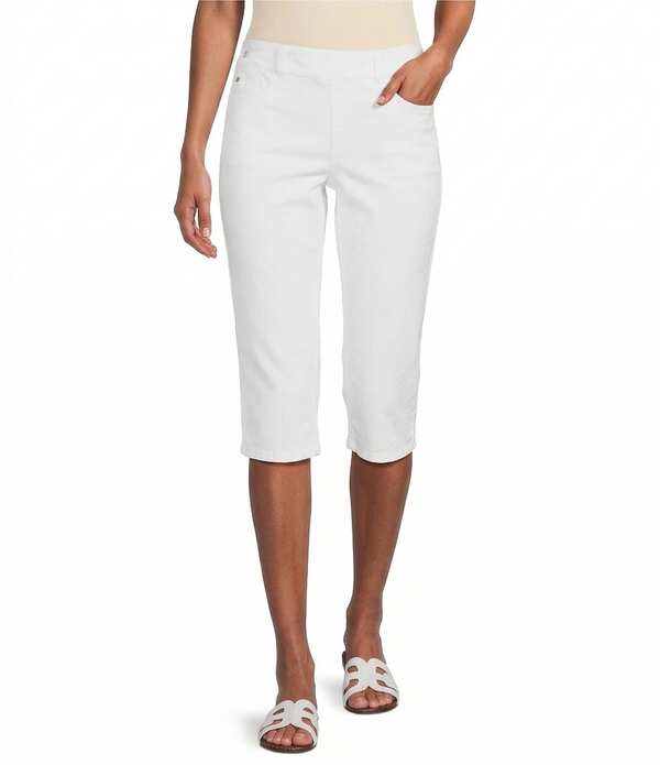 酉の方角刎ね上がる レディース ボトムス 心地好いズボン下 Westbound High Rise Pull On Cropants White 白いこと