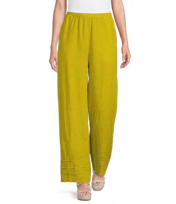 ブラジャーはたご屋 ウォーカー レディース ボトムス 心地よいズボン下 リネン Bryn Walker Light Linen Elastic Waist Pintuck Pant Ambrosia
