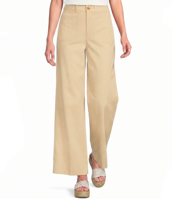 スパンク レディース ボトムス 心地よいズボン下 ワイドレッグ SPANXsupersmooth Stretch Twill High Rise Wide Leg Patch Pocket Pantsunbeam
