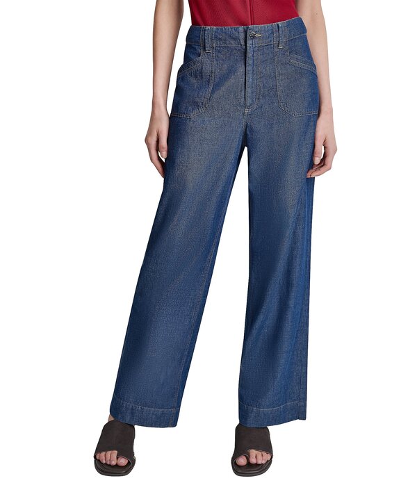 ダナキャラン レディース ボトムス 心地よいズボン下 引っ切りない DKNY by Donna Karan Crosby Washigh Rise Straight Leg Pants Crosby Wash