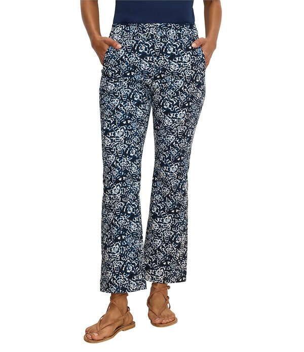ニックアンドゾー レディース ボトムス 心地好いズボン下 アンクル ブーツ NIC + ZOE Plaza Demi-Boot Shibori Lilies Ankle Pants Inidgo Multi マルチ色つや