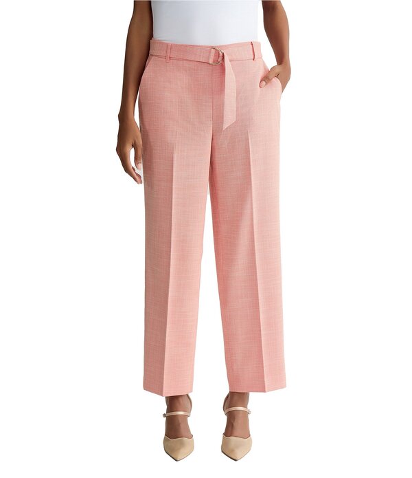 カスパール レディース ボトムス 心地よいズボン下 アンクル Kasper Pull On Belted Anklength Pant Mandarin/Vanilla Ice