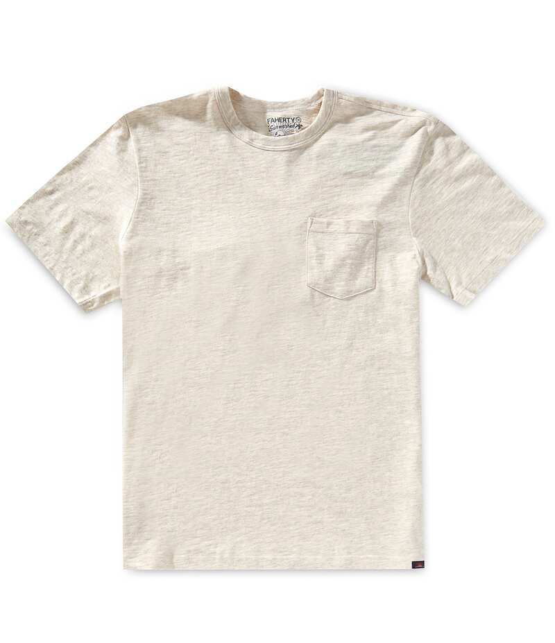 ファレティ メンズ トップス シャツ Tシャツ Faherty Sunwashed Pocket Short Sleeve T-Shirt Island Dune Heather ヘザー