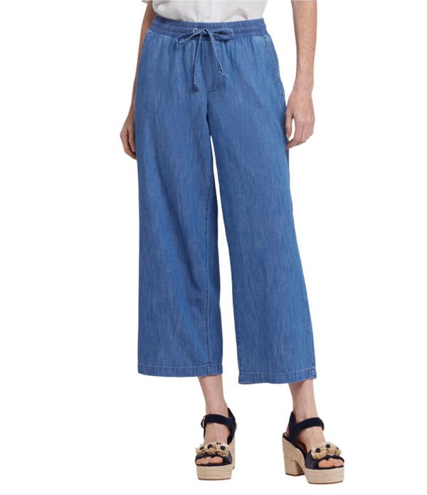 エヌワイディージェイ レディース ボトムス 心地よいズボン下 ワイドレッグ ジーンズ NYDJayne Wide Leg Pull-On Denim Pants Everly ジーンズ