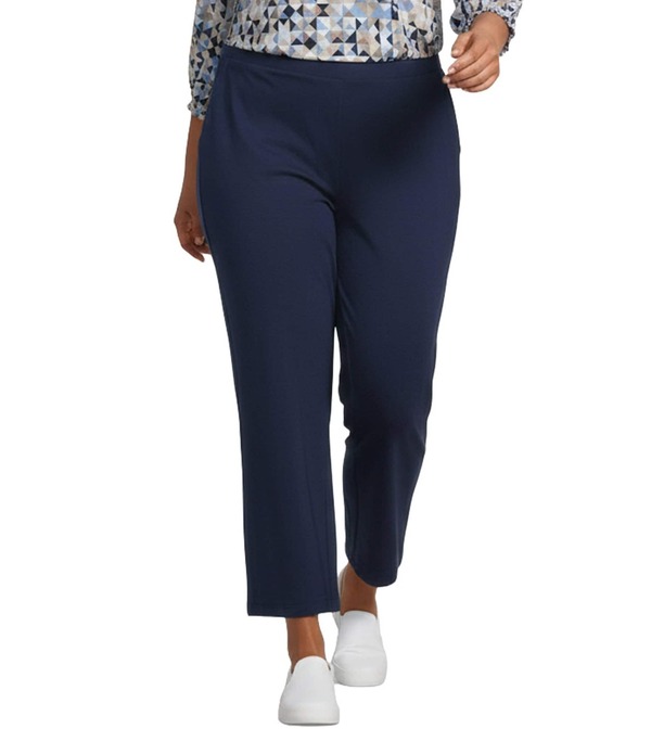 イントロ レディース ボトムス カジュアルパンツ ワイドレッグ プラスサイズ ニット Intro Plusize Double Knitraveler Pull-On Wide Leg Pants Ink｜ReVida 店