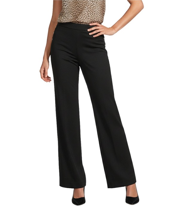 アンクライン レディース ボトムス カジュアルパンツ ワイドレッグ Anne Klein Pull On Sailor Wide Leg Compression Pants Anne Black ブラック|ReVida 店