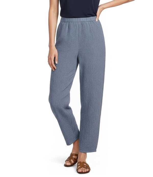 エイリーンフィッシャー レディース ボトムス 心地好いズボン下 綿織物 アンクル Eileen Fisher Organicotton Double Weave Lantern Ankle Pants Haze