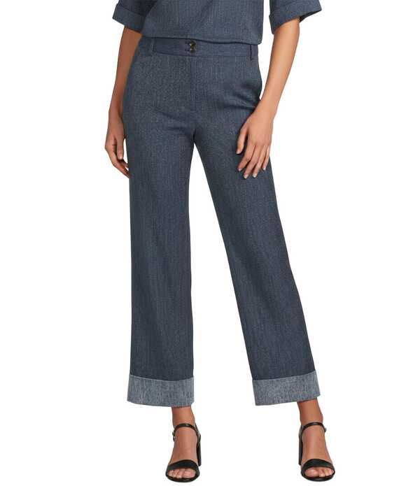 プレストンアンドヨーク レディース ボトムス 心地よいズボン下 引っ切りない ジーンズ Preston \u0026 York Coordinating Turner Faux Denim Straight Leg Pants Dark Navy 米国海軍