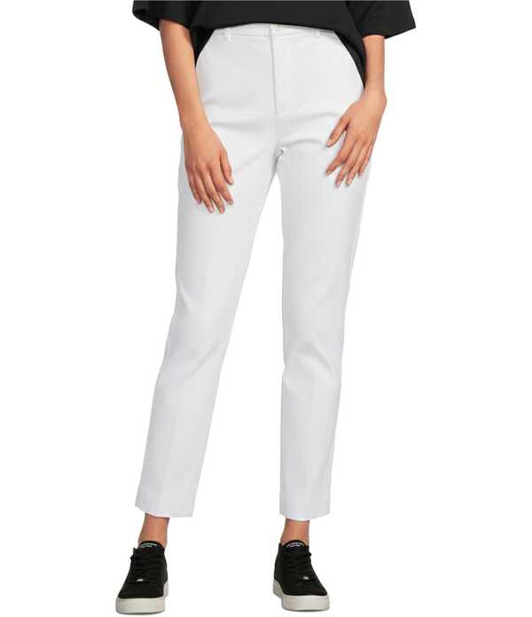 スパンク レディース ボトムス 心地よいズボン下 引っ切り無い アンクル Spanx Stretch Twill High Rise Straight Leg Ankle Pants Classic White 白いこと