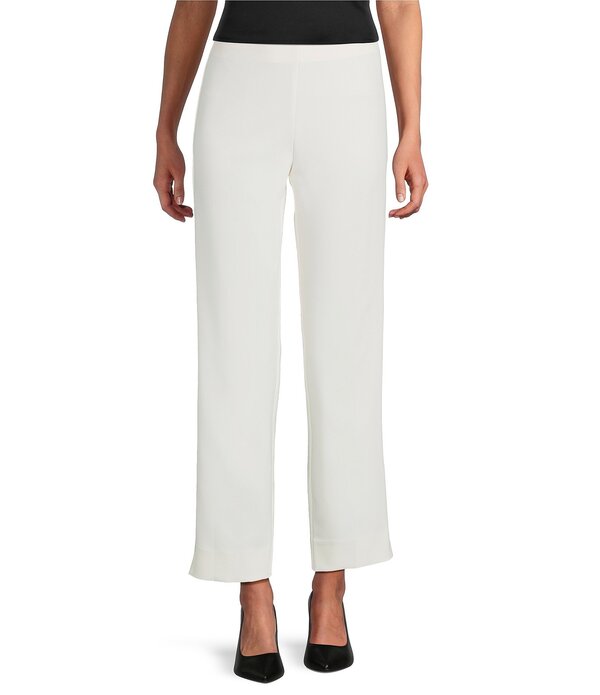 アンクライン レディース ボトムス カジュアルパンツ ストレート アンクル Anne Klein Pull On Liberty Stretch Ankle Straight Leg Pants White Dove ホワイト｜ReVida 店 8,506円