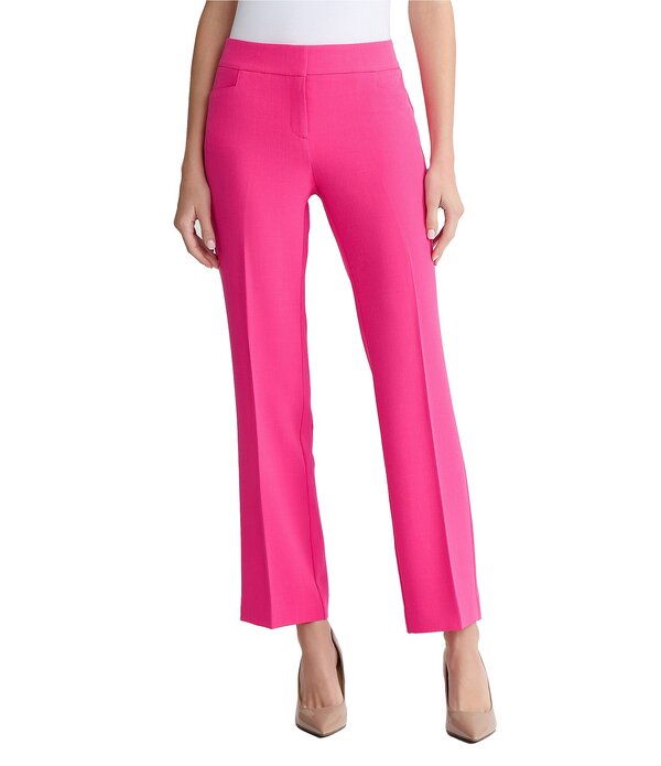 カスパール レディース ボトムス カジュアルパンツ クレープ Kasper Fly Front Crepe L Pocketrouser Pants Pink Perfection ピンク｜ReVida 店
