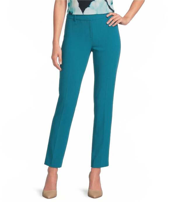 カルバンクライン レディース ボトムス カジュアルパンツ Calvin Klein Coordinating Solid Slim Leg Pants Petrol｜ReVida 店