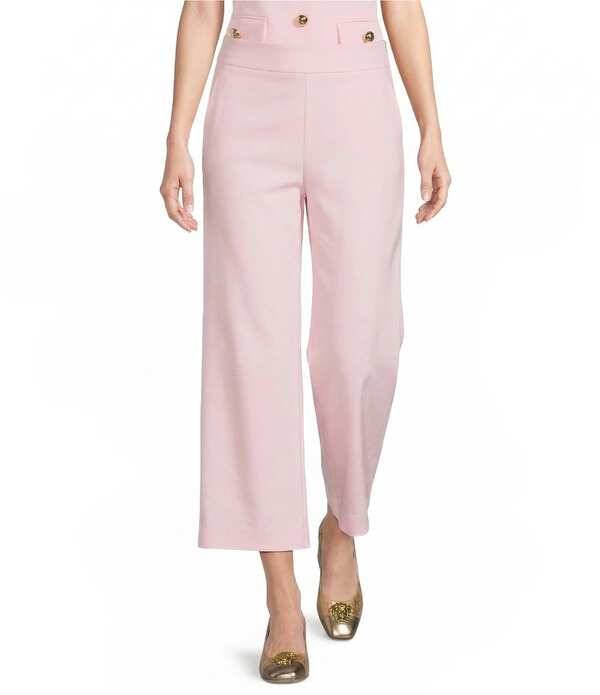 リリーピュリッツァー レディース ボトムス 心地好いズボン下 ワイドレッグ Lilly Pulitzer Sarissa High Rise Stretch Double Cloth Wide Leg Cropants Pink Muse サクラ色