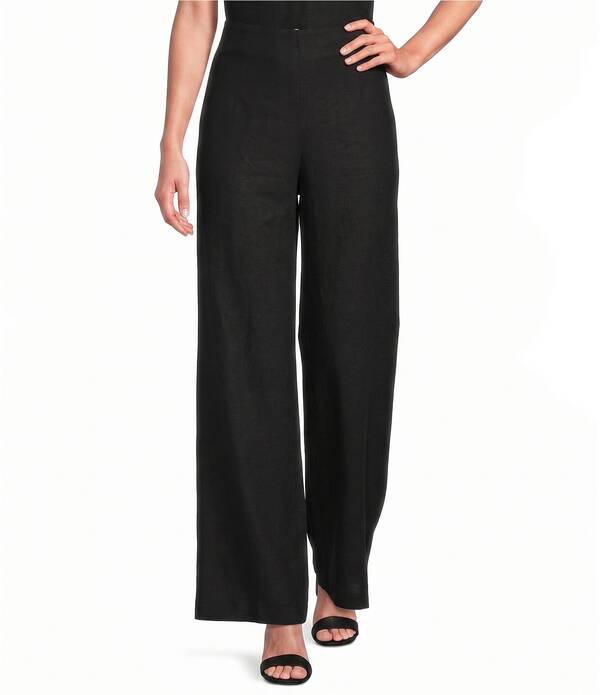 アレックスマリー レディース ボトムス 心地よいズボン下 リネン Alex Marie Natalie Stretch Linen Pants Black 黒いこと