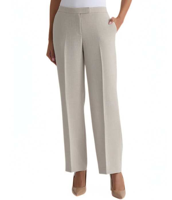 カスパール レディース ボトムス 心地好いズボン下 プチ Kasper Petite Flat Frontrouser Pantsummer Straw