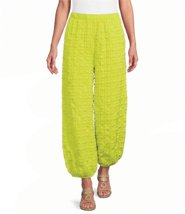 アイシーコレクション レディース ボトムス 心地よいズボン下 ICollection Pucker Balloon Leg Elastic Waist Pants Acid