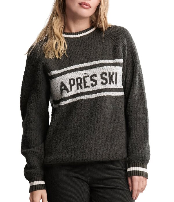 ベアフットドリームス レディース アウター 編み物・ティーシャツ 綿織物 Barefoot Dreams CozyChicR Cotton Apres Pullover Dark Moss/Cream 皮膚軟化剤