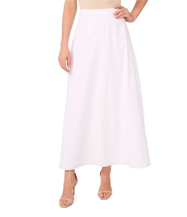ヴィンスカムート レディース 下つ方スコート 縮緬 A 生産ライン マキシ Vince Camuto Stretch Crepe A-Line Maxi Skirt New Ivory 象牙色