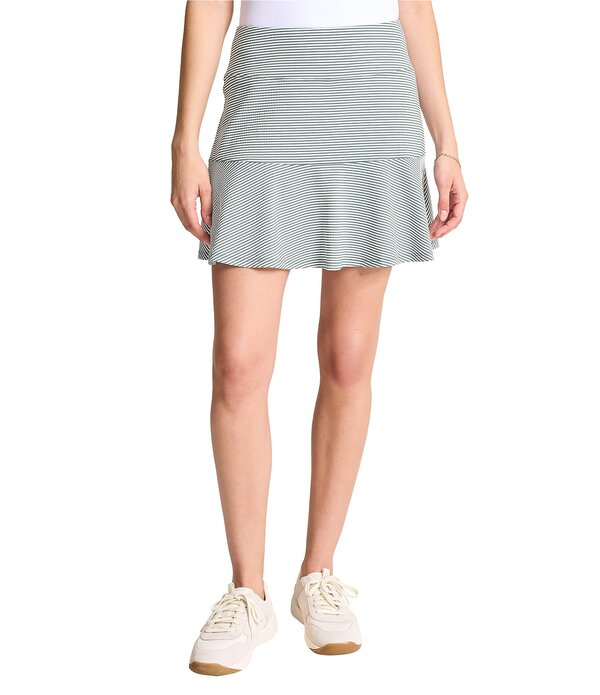 トッミーバハマ レディース ボトムスカート Tommy Bahama Costa Wave Flounce IslandZoneR Seersucker Skort Dark Jade｜ReVida 店