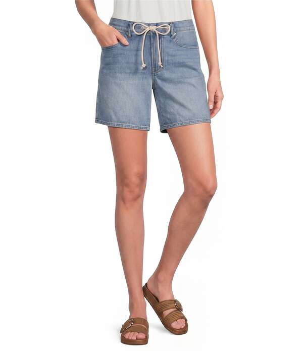 ラッキーブランド レディース ボトムス 二分の一ズボン下・さる股引き 遊撃手ズボン下 ジーンズ Lucky Brandenim Baggy Tie Waist Shorts Tie Break ジーンズ