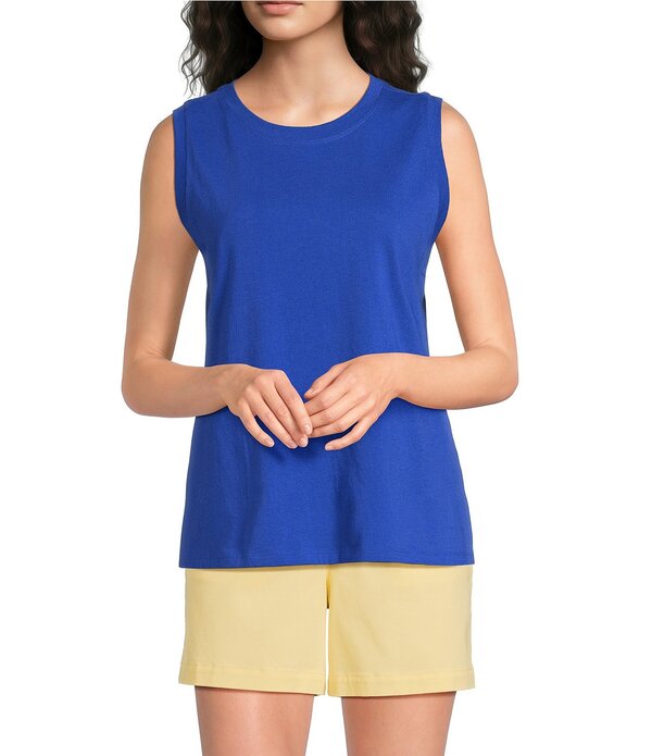 酉の方角刎ね上がる レディース トップス プルオーバー 労働者の一団素っ首 Westbound Perfect Outfit Picks Crew Neck Tank True Blue 青み