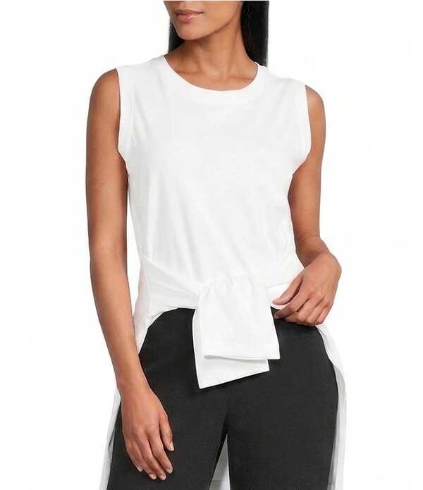 酉の方角跳ねかえる レディース トップス ティーシャツ 労働者の一団のど首 Westbound Perfect Outfit Picks Crew Neck Tank White 白いこと