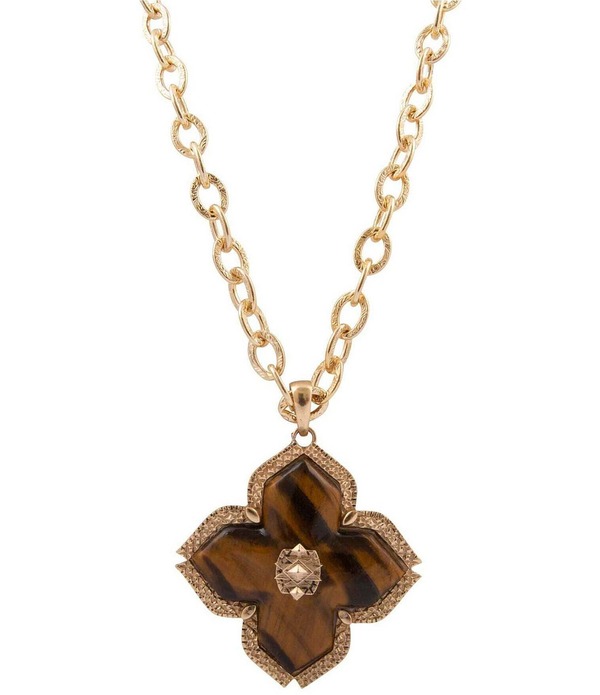バース レディース アクセサリー ネックレス・チョーカー レース Barse Marrakesh Bronze And Tiger's Eye Long Pendant Necklace Tigers Eye/Gold ゴールド｜ReVida 店