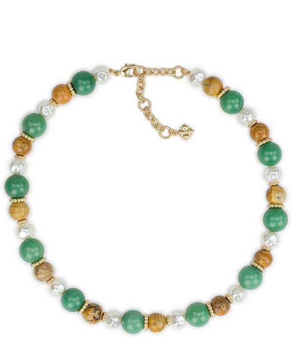 パトリシアナシュ レディース アクセサリー ネックレス・チョーカー レース Patricia Nashort Bead Statement Necklace Worn Gold ゴールド｜ReVida 店