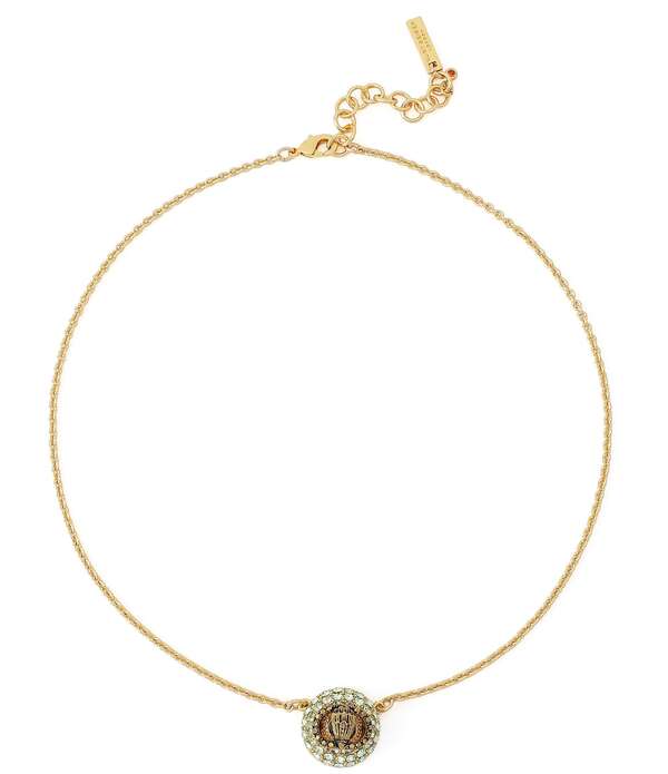 カートジェイガーロンドン レディース アクセサリー ネックレス・チョーカー レース Kurt Geiger London Signatureagle Pav Dome Short Pendant Necklace Green グリーン｜ReVida 店 23,944円