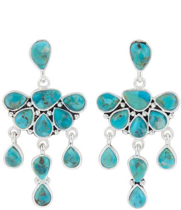 バース レディース アクセサリー ピアス・イヤリング Barse Durango Silver And Genuine Turquoise Chandelier Earrings Turquoise/Silver ターコイズ|ReVida 店