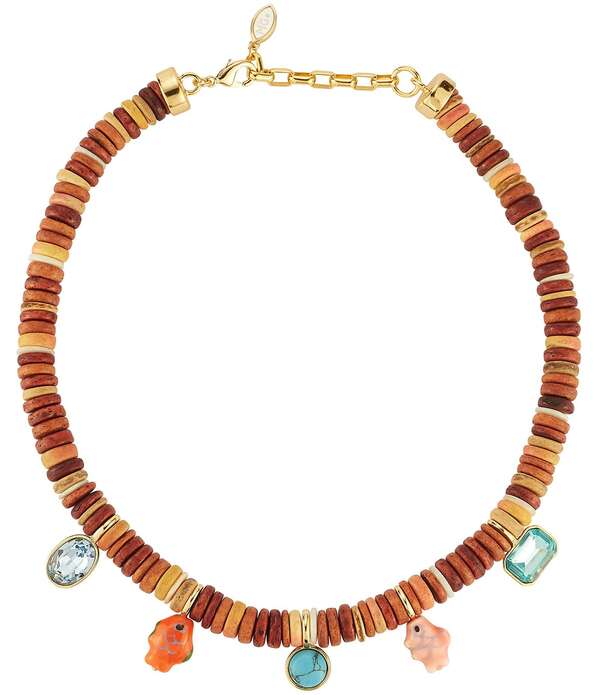ミグノンガーヴィガン レディース アクセサリー ネックレス・チョーカー レース Mignonne Gaviganorie Fish Charm Collar Necklace Multi マルチカラー|ReVida 店