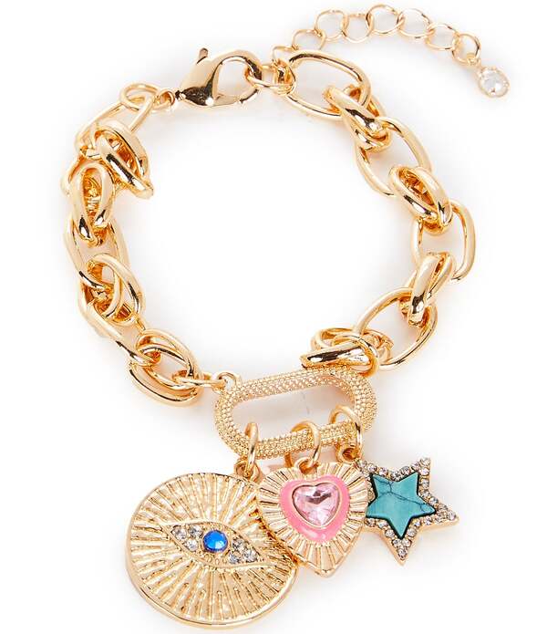 アンナ&アヴァ レディース アクセサリー ブレスレット・バングル・アンクレット Anna & Ava Heart And Star Charm Bracelet Multi マルチカラー｜ReVida 店