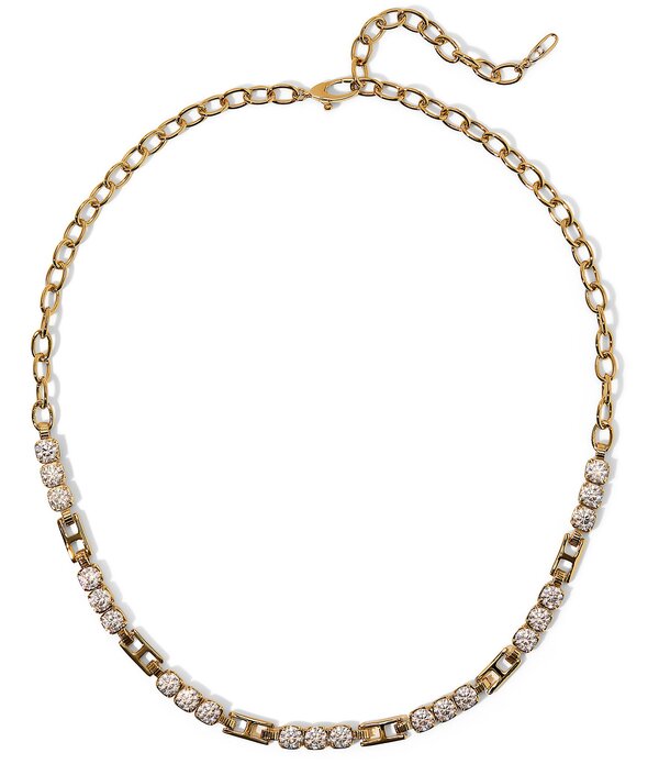 ナディール レディース アクセサリー ネックレス・チョーカー レース Nadri Delancey Rhinestone Frontal Collar Necklace Gold ゴールド|ReVida 店
