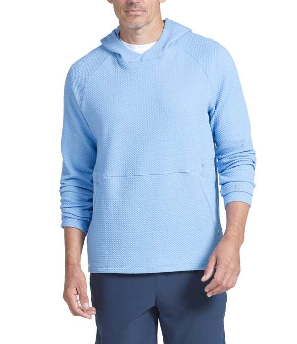 アイビークール メンズ アウター パーカー・スウェット IBKUL Popcorn Stitch Pullover Hoodie Peri