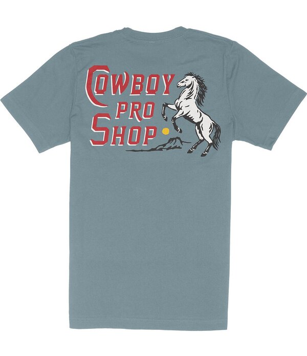 センデロプロビジョンズ メンズ トップス プルオーバー Sendero Provisions Co. Cowboy Pro Shop T-Shirt Blue 青色