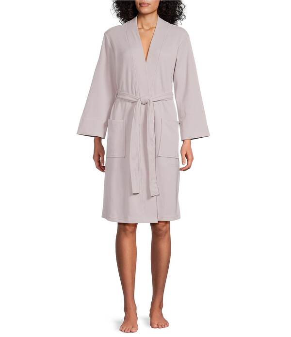 ナトリ レディース アンダー御召しもの ナイト爵御召しもの N by Natori Tranquility Wrap Robe Silver Grey 薄墨色