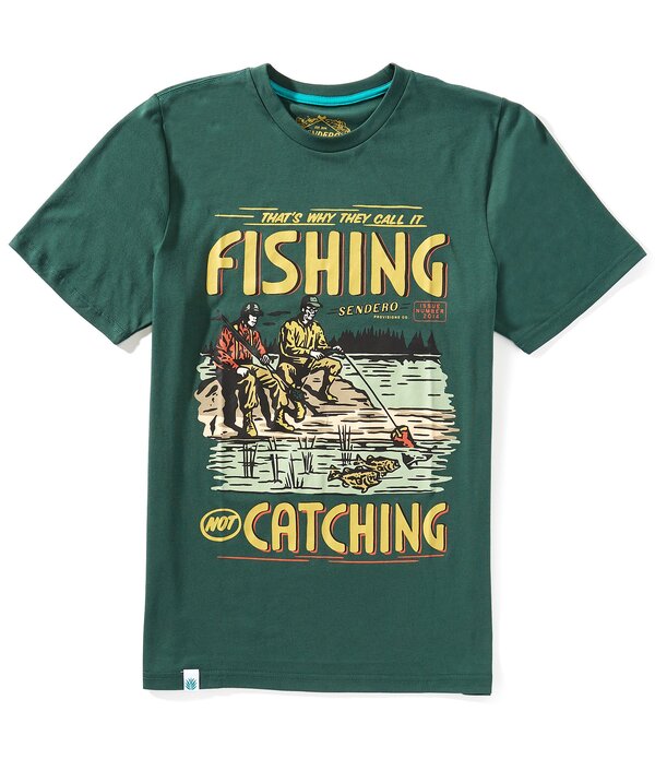 センデロプロビジョンズ メンズ トップス プルオーバー Sendero Provisions Co. Not Catching Short Sleeve T-Shirt Green 緑であること