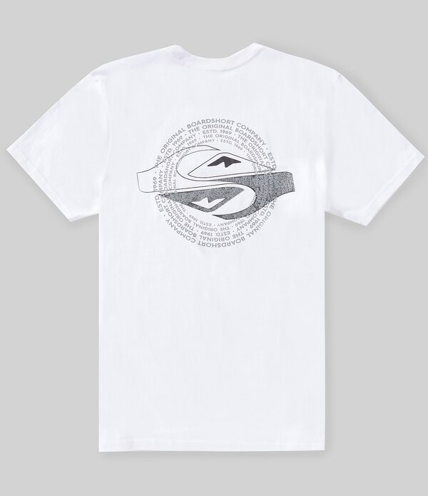 クイックしろがね色 メンズ トップス プルオーバー Quiksilver Yin Vortex Short Sleeve T-Shirt White 白いこと