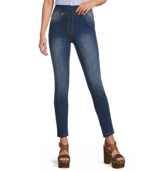 カレッサ レディース ボトムス カジュアルパンツ デニム アンクル Calessa Denim Four Way Stretch Skinny Anklength Jeggings Dark Indigo インディゴ｜ReVida 店