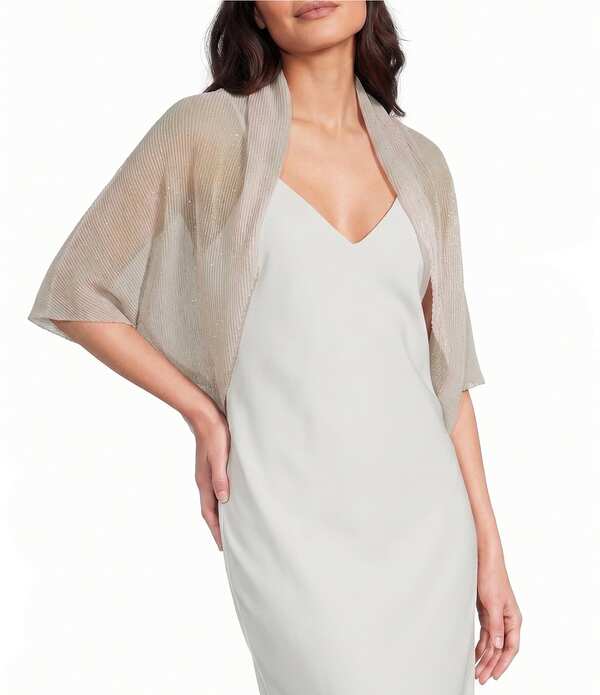 セザンヌ レディース 佩び物 消音装置・袈裟・えり巻き 筋目 Cezanne Pleated Stonevening Wrap Champagne 三鞭酒