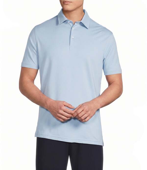 ダニエル クレミュ メンズ トップス プルオーバー Daniel Cremieux Signature Label Solid Pique Short Sleeve Polo Shirt Windsurf