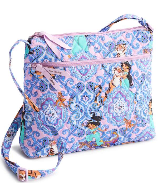 ベラブラッドロバート・エドワード・リー レディース 御徒面子 Vera Bradley x Disney Princesses Jasmine Intricate Medallion Original Zip Hipster Crossbody Bag Jasmine Intricate Medallion